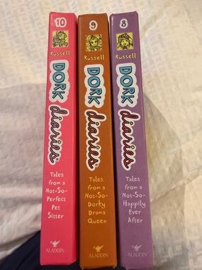 Dork Diaries Kids Book Set (Pink, Orange, Purple) by Russell Athletic